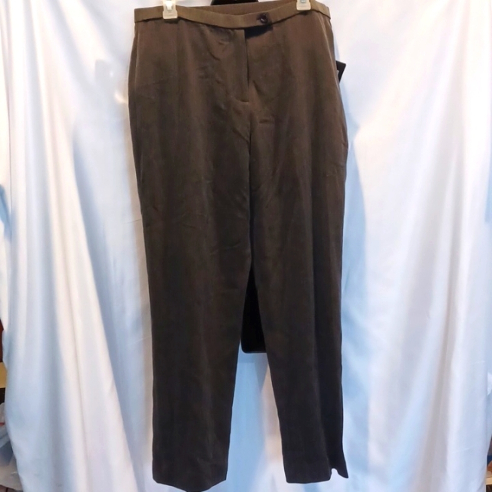 Sharon Young Essentials Pant Womens size 12 Charcoal NEW Trouser